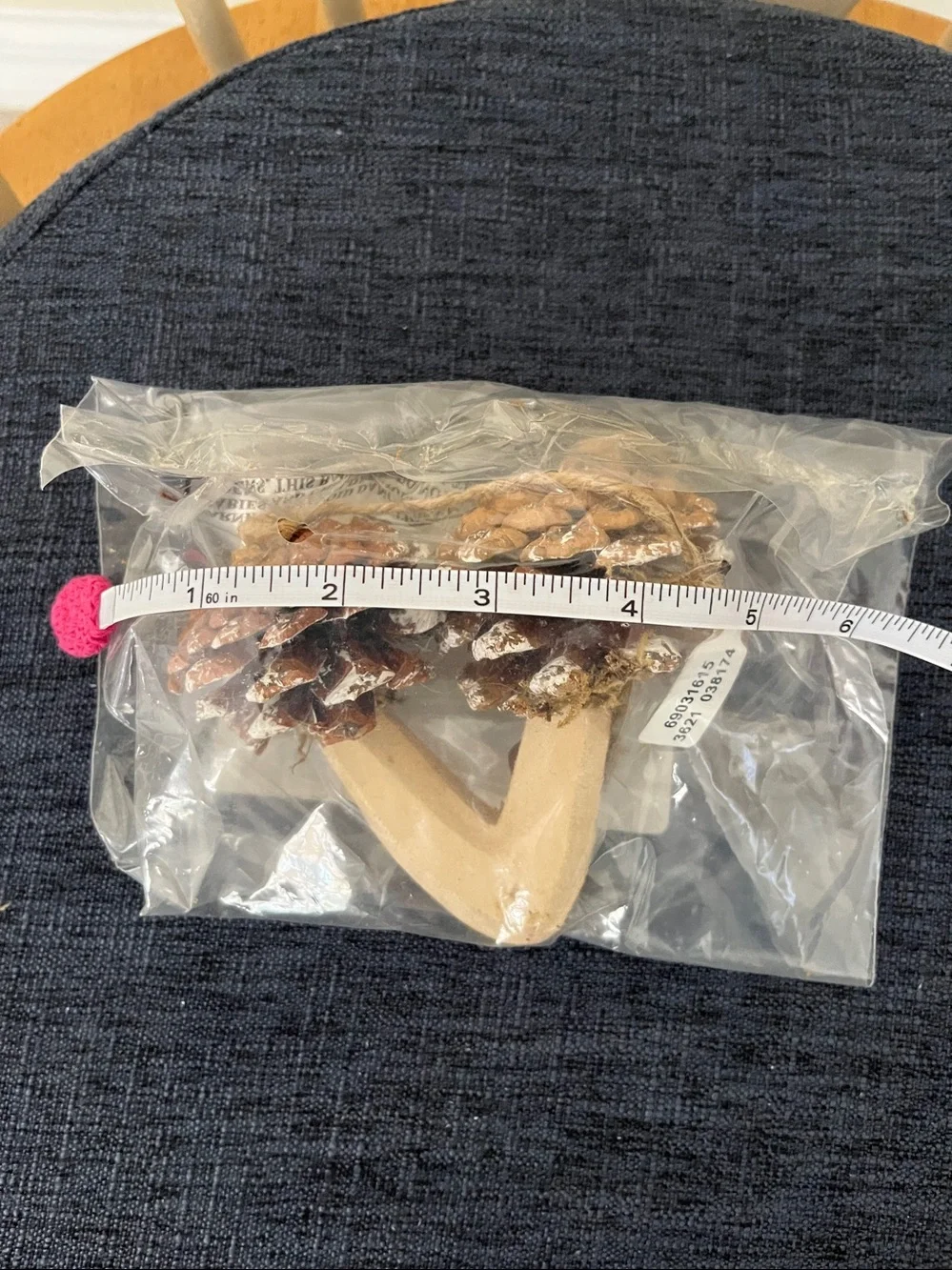 Pinecone mushroom ornaments from Anthropologie set of 2